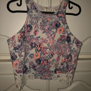 Jealous Tomato Cropped embroidered tank